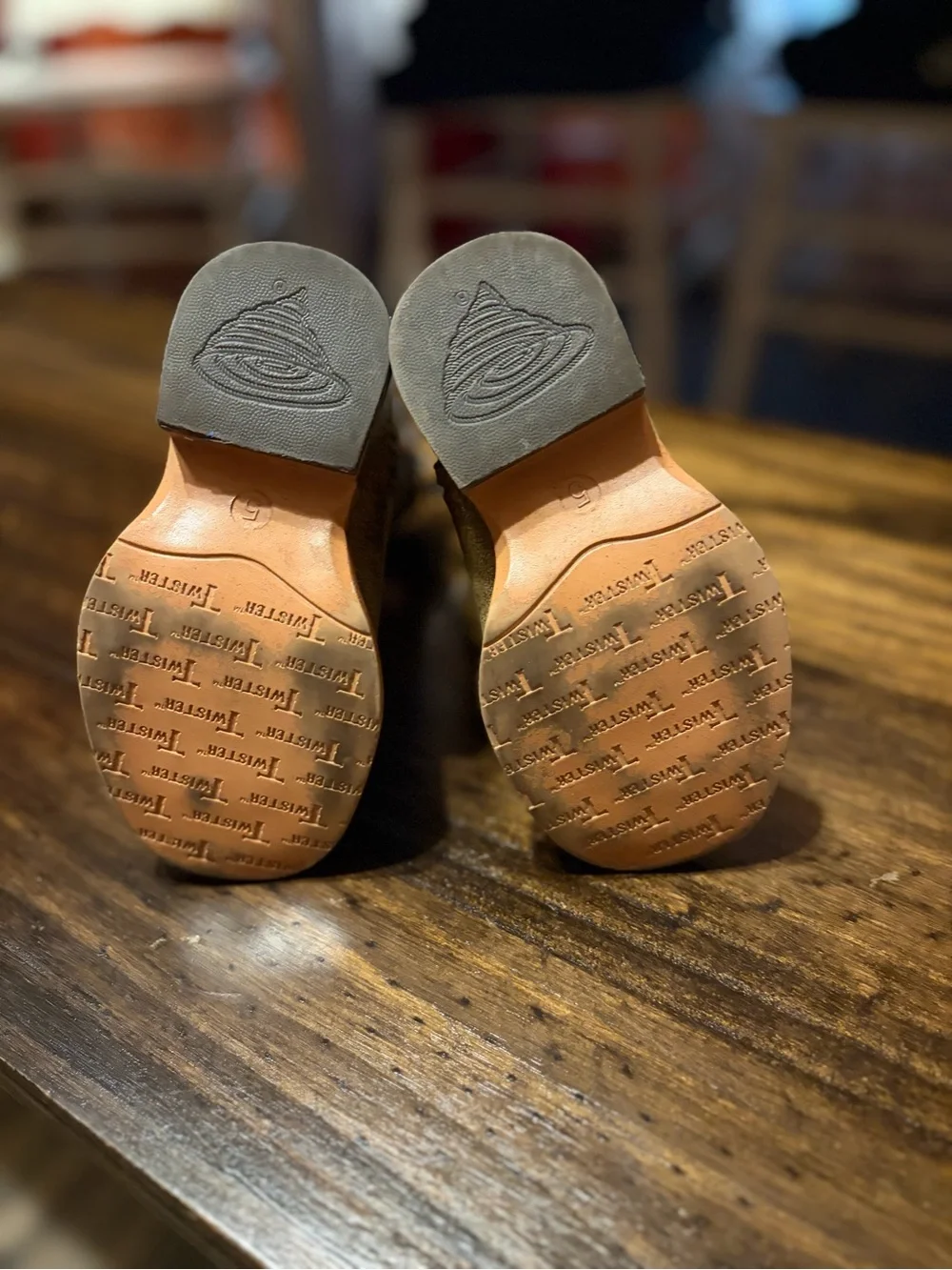 Twister Brown, Black & Blue Kids Cowboy Boots